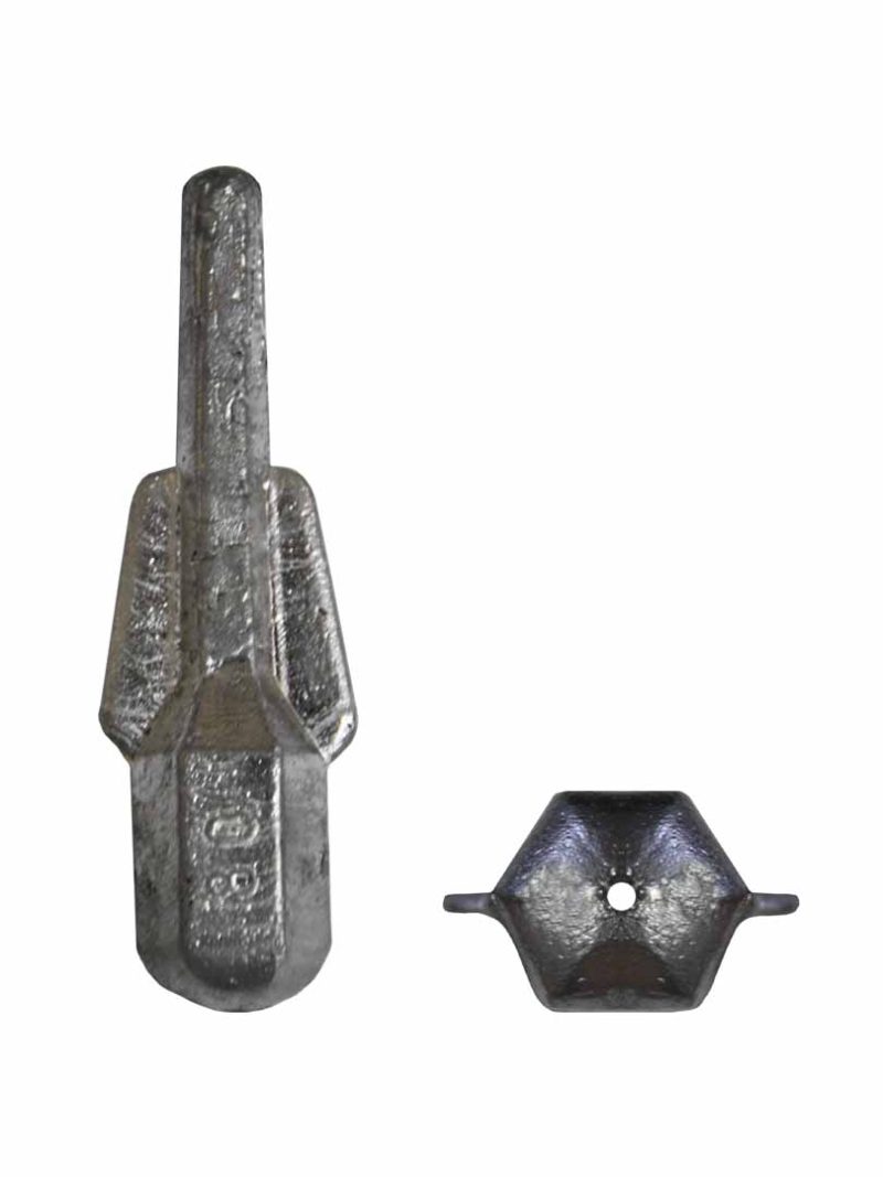 Hexagonal pass-through sinker